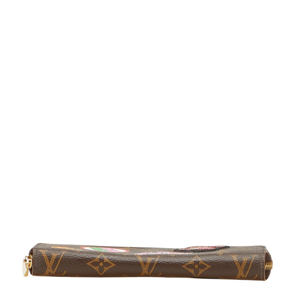 ルイ ヴィトン LV ストーリーズ ジッピーウォレット パッチーズ ラウンドファスナー 長財布 M63392 ブラウン PVC レディース LOUIS VUITTON 【中古】