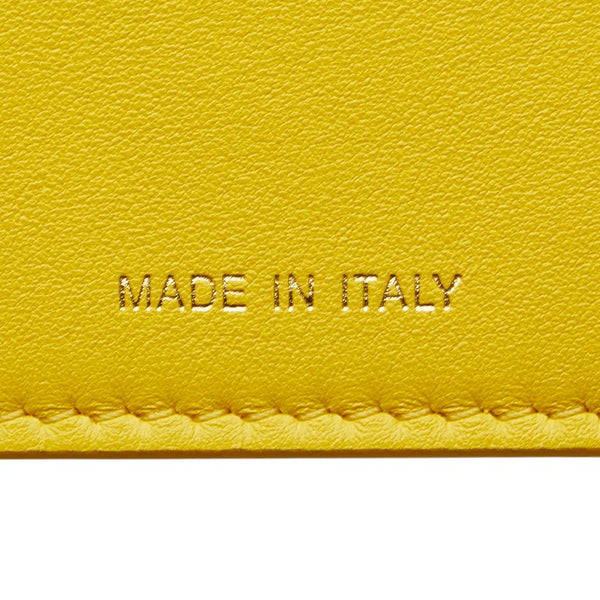 フェンディ ピーカブー ポケット ポーチ 7AR907 イエロー レザー レディース FENDI 【中古】