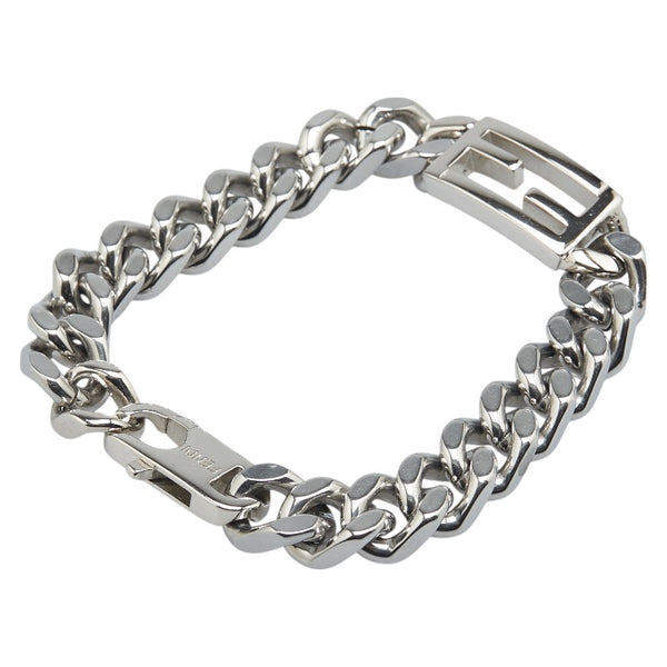フェンディ バゲット チェーン ブレスレット サイズ：XS OB3024 シルバー メタル レディース FENDI 【中古】