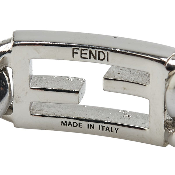 フェンディ バゲット チェーン ブレスレット サイズ：XS OB3024 シルバー メタル レディース FENDI 【中古】