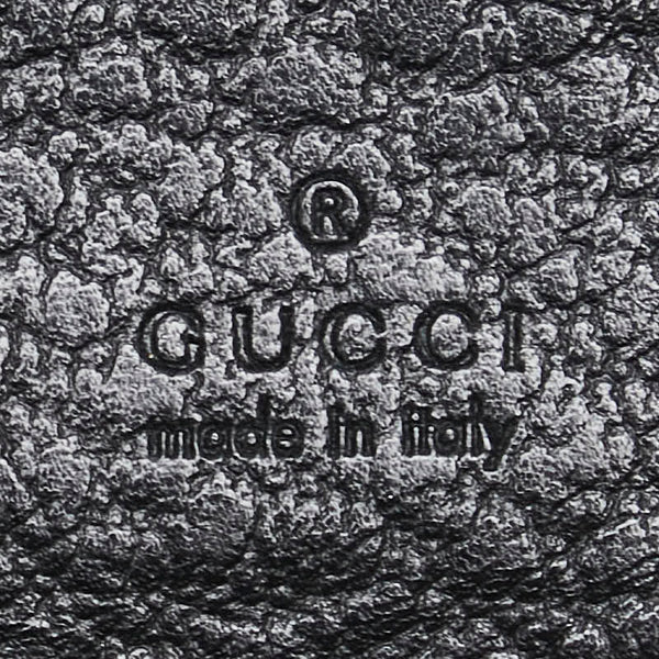 グッチ シェリーライン インターロッキングG Wホック 長財布 131864 ブラック レザー レディース GUCCI 【中古】