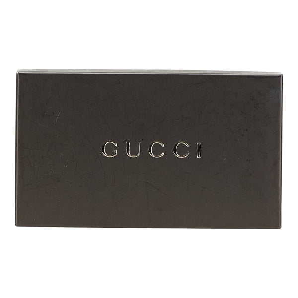 グッチ シェリーライン インターロッキングG Wホック 長財布 131864 ブラック レザー レディース GUCCI 【中古】