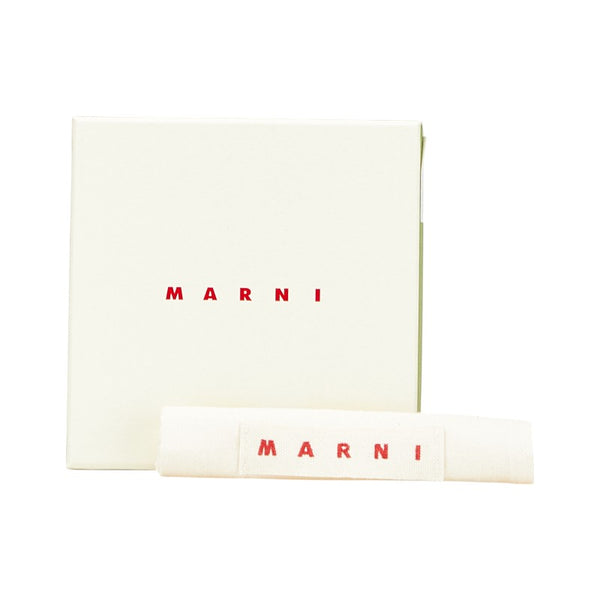 マルニ バイカラー 二つ折り財布 PFMI0003L0 ベージュ イエロー レザー レディース MARNI 【中古】