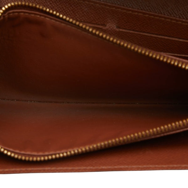 ルイ ヴィトン モノグラム ポルトフォイユ サラ 長財布 M61734 ブラウン PVC レザー レディース LOUIS VUITTON 【中古】