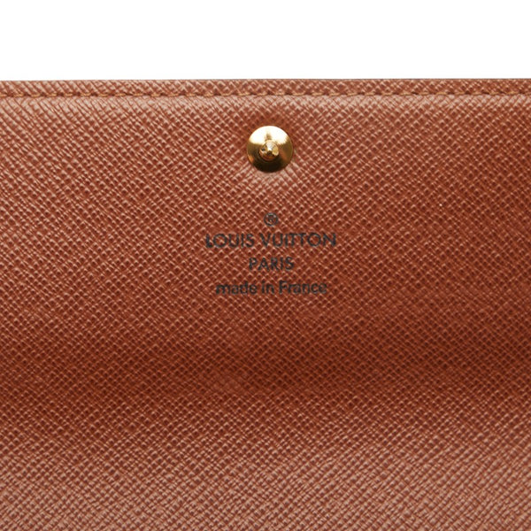 ルイ ヴィトン モノグラム ポルトフォイユ サラ 長財布 M61734 ブラウン PVC レザー レディース LOUIS VUITTON 【中古】