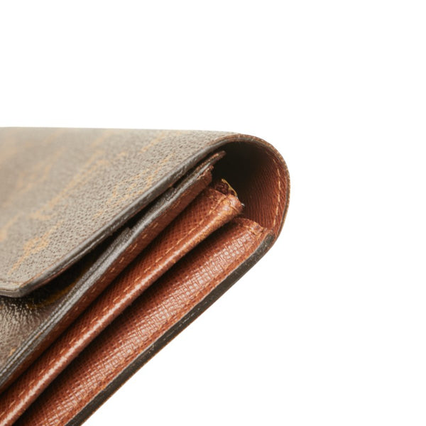 ルイ ヴィトン モノグラム ポルトフォイユ サラ 長財布 M61734 ブラウン PVC レザー レディース LOUIS VUITTON 【中古】