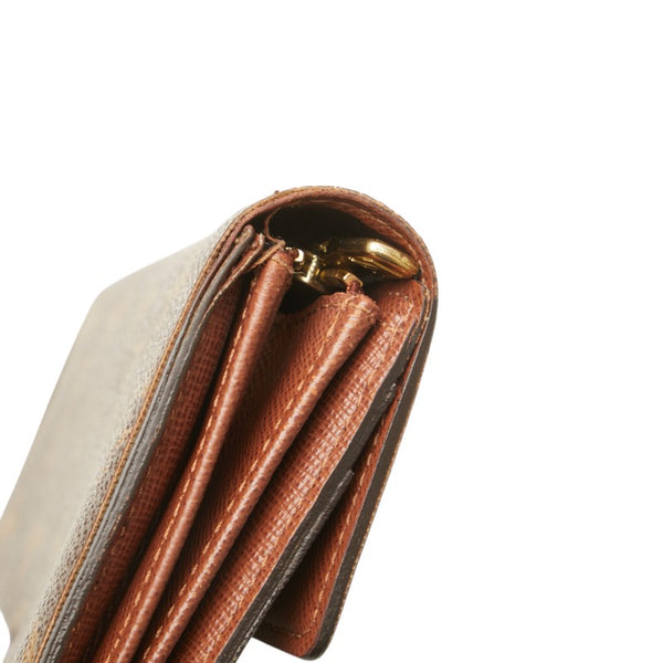 ルイ ヴィトン モノグラム ポルトフォイユ サラ 長財布 M61734 ブラウン PVC レザー レディース LOUIS VUITTON 【中古】