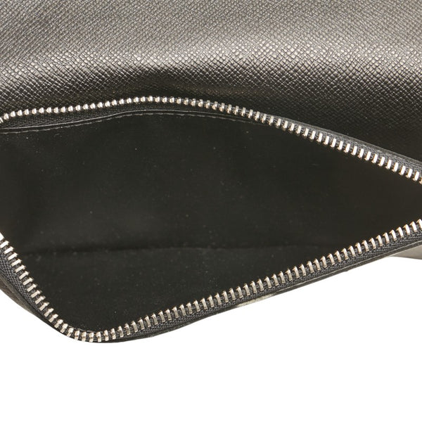 ルイ ヴィトン ダミエ グラフィット ポルトフォイユ ブラザ 長財布 N62665 ブラック PVC レザー メンズ LOUIS VUITTON 【中古】