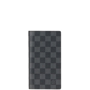 ルイ ヴィトン ダミエ グラフィット ポルトフォイユ ブラザ 長財布 N62665 ブラック PVC レザー メンズ LOUIS VUITTON 【中古】