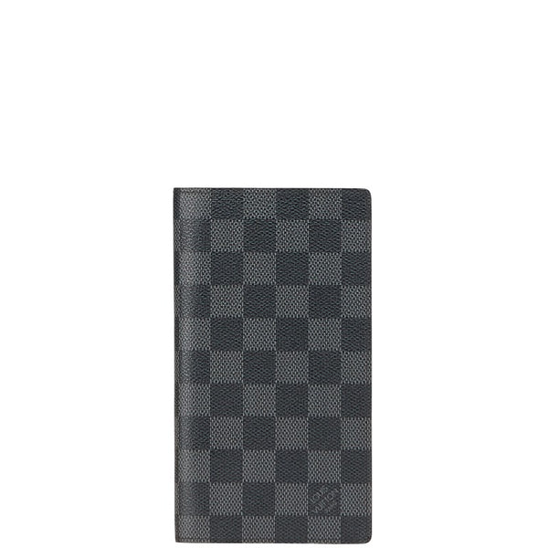 ルイ ヴィトン ダミエ グラフィット ポルトフォイユ ブラザ 長財布 N62665 ブラック PVC レザー メンズ LOUIS VUITTON 【中古】