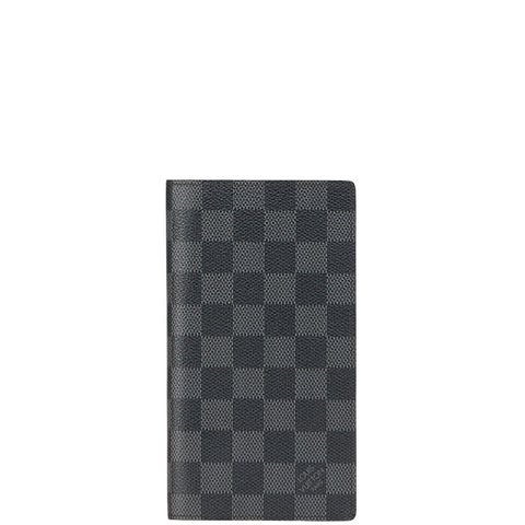 ルイ ヴィトン ダミエ グラフィット ポルトフォイユ ブラザ 長財布 N62665 ブラック PVC レザー メンズ LOUIS VUITTON 【中古】