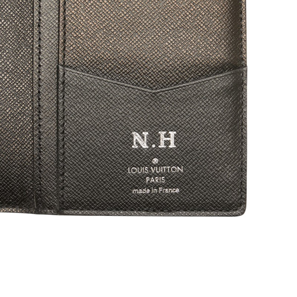 ルイ ヴィトン ダミエ グラフィット ポルトフォイユ ブラザ 長財布 N62665 ブラック PVC レザー メンズ LOUIS VUITTON 【中古】