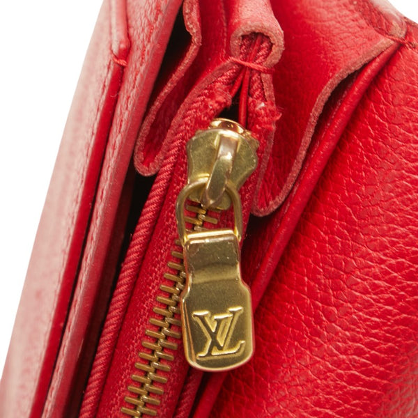 ルイ ヴィトン ポルトフォイユ ロックミー 長財布 M61277 ルビー レッド レザー レディース LOUIS VUITTON 【中古】