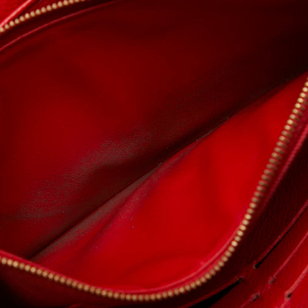 ルイ ヴィトン ポルトフォイユ ロックミー 長財布 M61277 ルビー レッド レザー レディース LOUIS VUITTON 【中古】