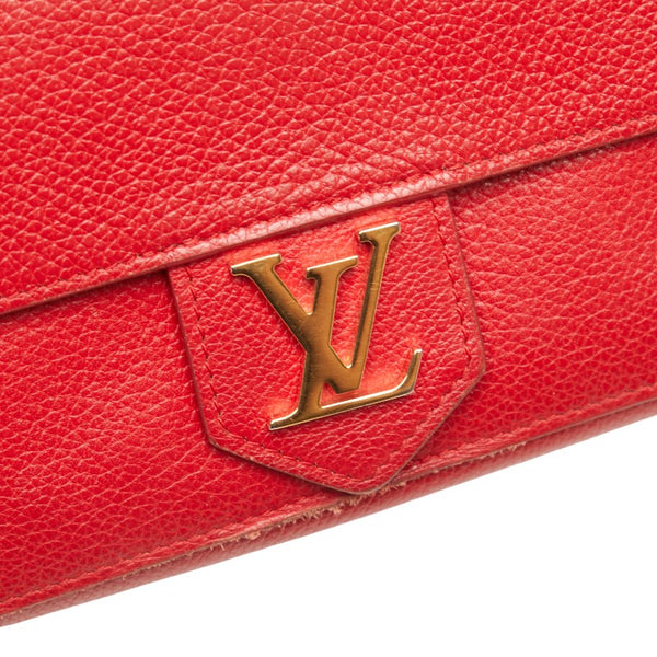 ルイ ヴィトン ポルトフォイユ ロックミー 長財布 M61277 ルビー レッド レザー レディース LOUIS VUITTON 【中古】