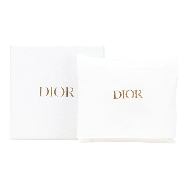 ディオール オブリーク サドル コンパクトウォレット 三つ折り財布 グレー ネイビー レザー ジャガード メンズ Dior 【中古】