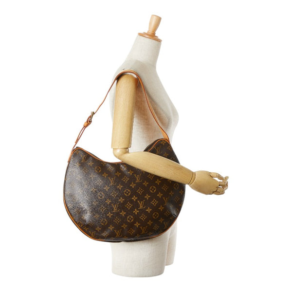 ルイ ヴィトン モノグラム クロワッサンGM ワンショルダーバッグ M51511 ブラウン PVC レザー レディース LOUIS VUITTON 【中古】