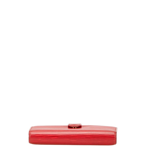 ルイ ヴィトン エピ ポルトフォイユ ヴィエノワ 二つ折り財布 M63247 カスティリアンレッド レザー レディース LOUIS VUITTON 【中古】