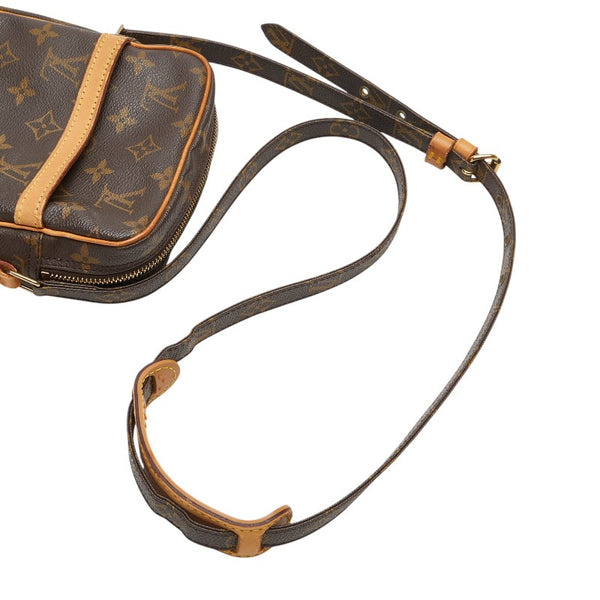 ルイ ヴィトン モノグラム ダヌーブ 斜め掛け ショルダーバッグ M45266 ブラウン PVC レザー レディース LOUIS VUITTON 【中古】