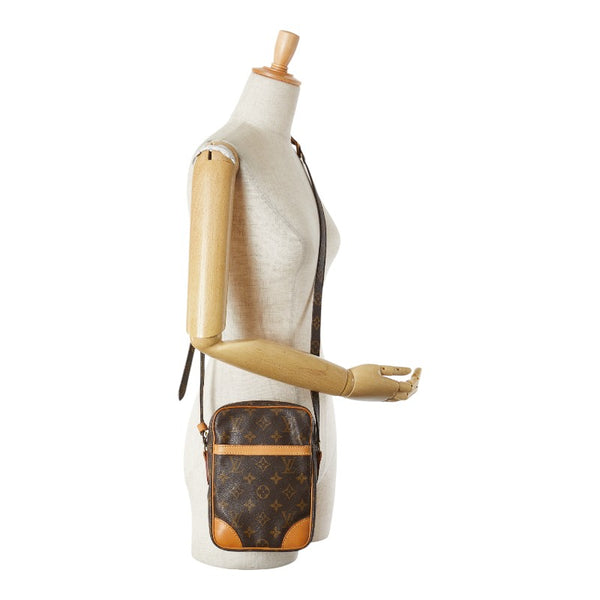 ルイ ヴィトン モノグラム ダヌーブ 斜め掛け ショルダーバッグ M45266 ブラウン PVC レザー レディース LOUIS VUITTON 【中古】