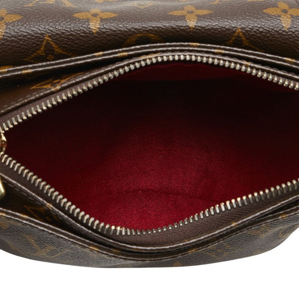 ルイ ヴィトン モノグラム ヴィバシテPM 斜め掛け ショルダーバッグ M51165 ブラウン PVC レザー レディース LOUIS VUITTON 【中古】