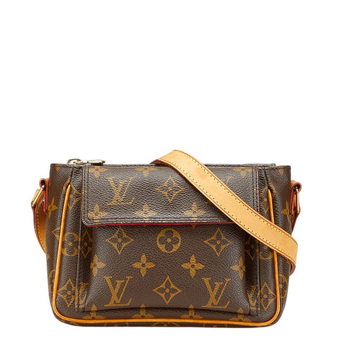 ルイ ヴィトン モノグラム ヴィバシテPM 斜め掛け ショルダーバッグ M51165 ブラウン PVC レザー レディース LOUIS VUITTON 【中古】