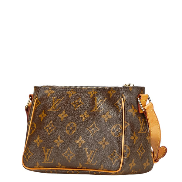 ルイ ヴィトン モノグラム ヴィバシテPM 斜め掛け ショルダーバッグ M51165 ブラウン PVC レザー レディース LOUIS VUITTON 【中古】