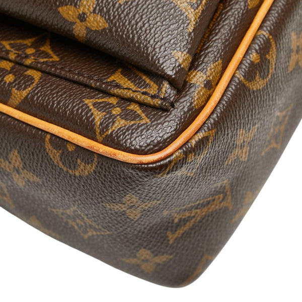 ルイ ヴィトン モノグラム ヴィバシテPM 斜め掛け ショルダーバッグ M51165 ブラウン PVC レザー レディース LOUIS VUITTON 【中古】