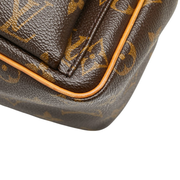 ルイ ヴィトン モノグラム ヴィバシテPM 斜め掛け ショルダーバッグ M51165 ブラウン PVC レザー レディース LOUIS VUITTON 【中古】