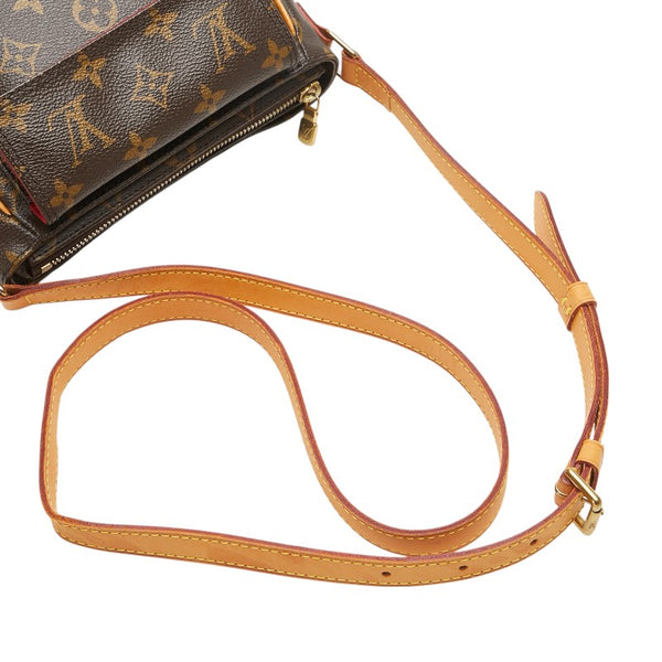 ルイ ヴィトン モノグラム ヴィバシテPM 斜め掛け ショルダーバッグ M51165 ブラウン PVC レザー レディース LOUIS VUITTON 【中古】
