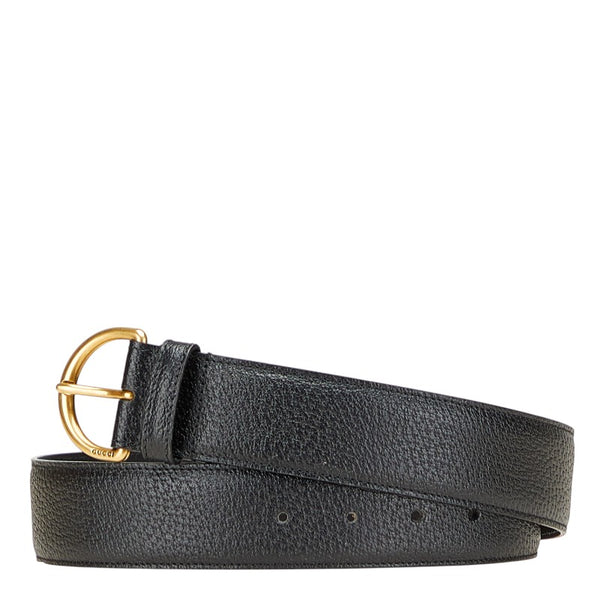 グッチ ベルト サイズ：80・32 573325 ブラック レザー レディース GUCCI 【中古】