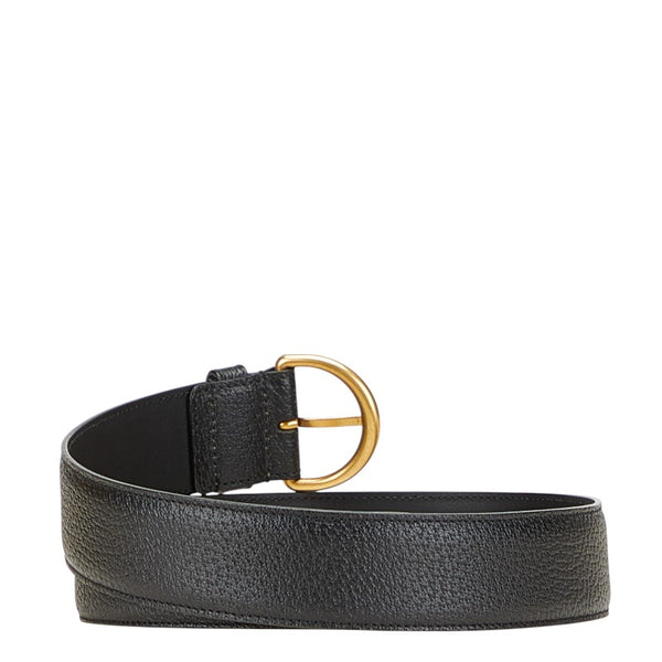 グッチ ベルト サイズ：80・32 573325 ブラック レザー レディース GUCCI 【中古】