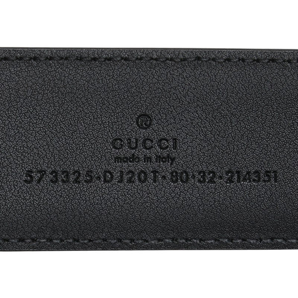 グッチ ベルト サイズ：80・32 573325 ブラック レザー レディース GUCCI 【中古】