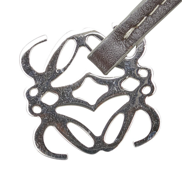 ロエベ リピート アナグラム 斜め掛け ショルダーバッグ 330605 ホワイト PVC レザー レディース LOEWE 【中古】