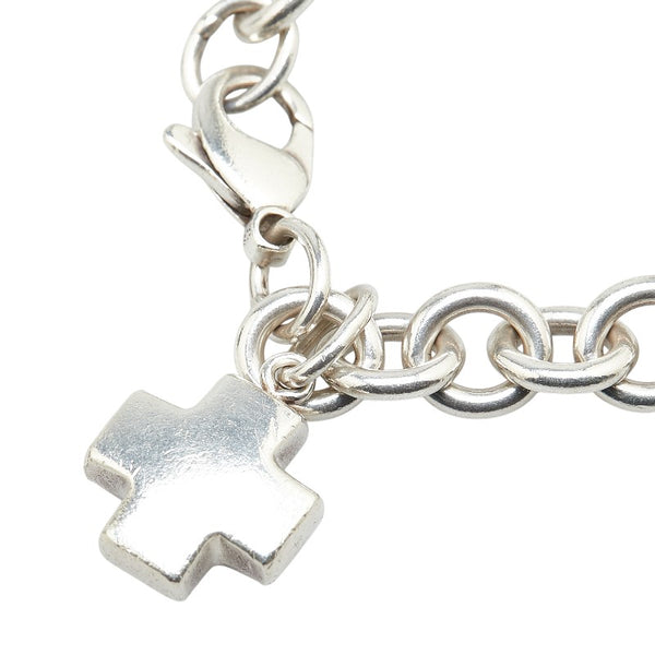 ティファニー ローマンクロス チェーン ブレスレット SV925 シルバー レディース TIFFANY&Co. 【中古】
