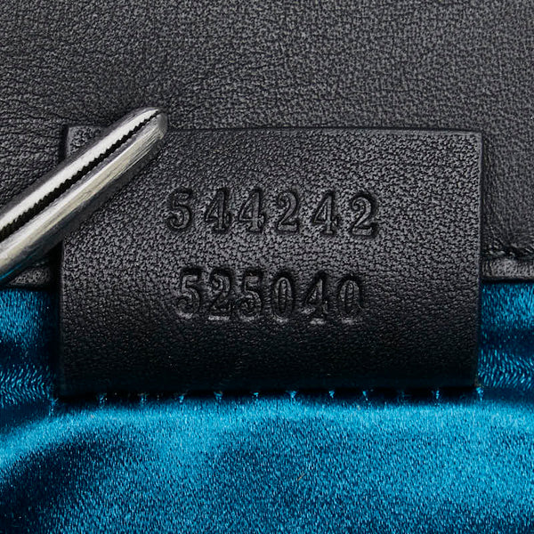 グッチ Gスクエア 斜め掛け ショルダーバッグ 544242 ブラック ベロア レディース GUCCI 【中古】