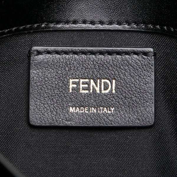 フェンディ チェーンウォレット ショルダーバッグ 8BS004 ブラック カーフレザー レディース FENDI 【中古】