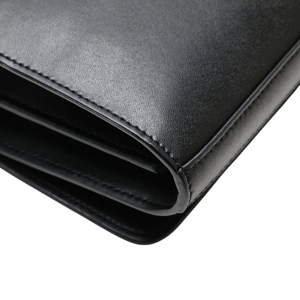 フェンディ チェーンウォレット ショルダーバッグ 8BS004 ブラック カーフレザー レディース FENDI 【中古】