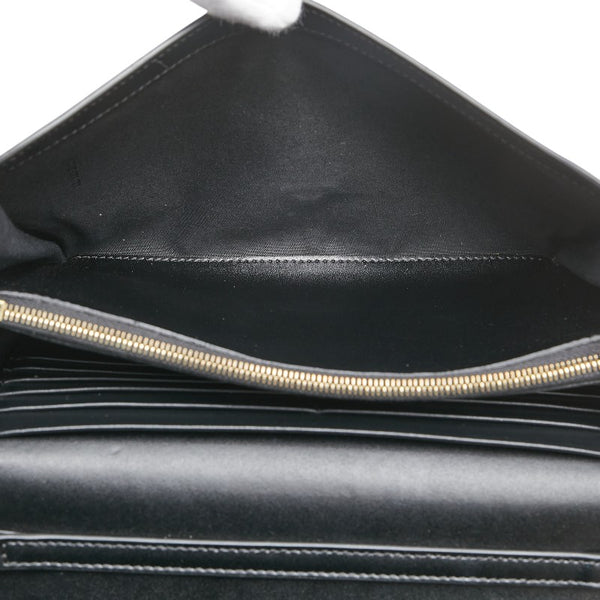 フェンディ チェーンウォレット ショルダーバッグ 8BS004 ブラック カーフレザー レディース FENDI 【中古】