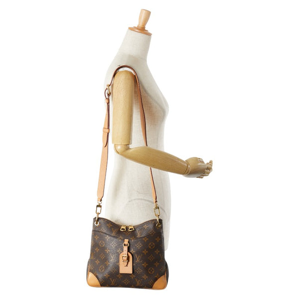 ルイ ヴィトン モノグラム オデオンNM PM 斜め掛け ショルダーバッグ M45354 ブラウン PVC レザー レディース LOUIS VUITTON 【中古】