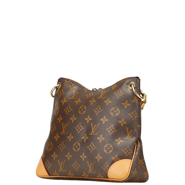 ルイ ヴィトン モノグラム オデオンNM PM 斜め掛け ショルダーバッグ M45354 ブラウン PVC レザー レディース LOUIS VUITTON 【中古】