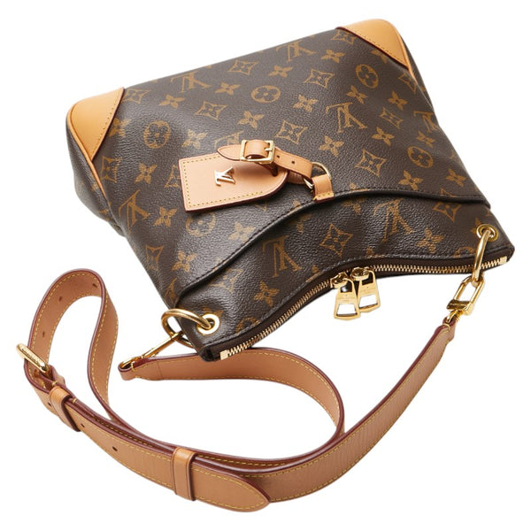 ルイ ヴィトン モノグラム オデオンNM PM 斜め掛け ショルダーバッグ M45354 ブラウン PVC レザー レディース LOUIS VUITTON 【中古】