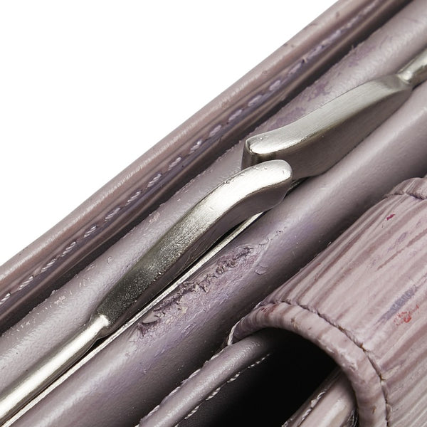 ルイ ヴィトン エピ ポルトモネ ビエ ヴィエノワ 二つ折り財布 M6324B ライラック パープル レザー レディース LOUIS VUITTON 【中古】