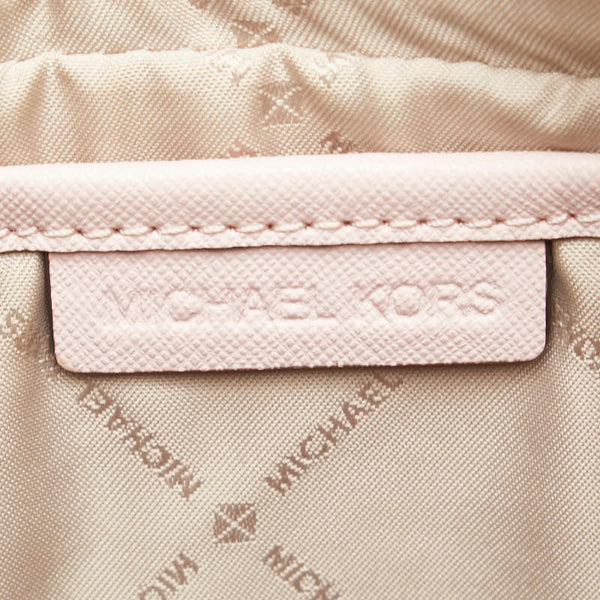 マイケルコース MKシグネチャー 斜め掛け ショルダーバッグ ピンク PVC レディース Michael Kors 【中古】