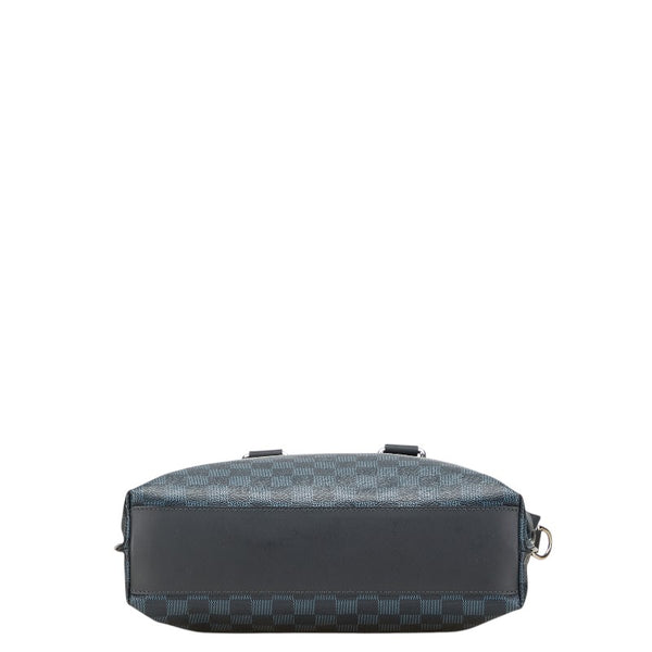 ルイ ヴィトン ダミエコバルト カバジュール トートバッグ ショルダーバッグ 2WAY N42223 ネイビー PVC レザー メンズ LOUIS VUITTON 【中古】