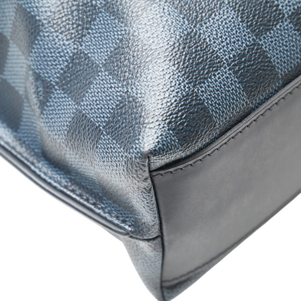 ルイ ヴィトン ダミエコバルト カバジュール トートバッグ ショルダーバッグ 2WAY N42223 ネイビー PVC レザー メンズ LOUIS VUITTON 【中古】