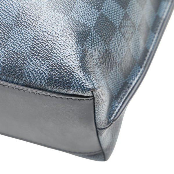 ルイ ヴィトン ダミエコバルト カバジュール トートバッグ ショルダーバッグ 2WAY N42223 ネイビー PVC レザー メンズ LOUIS VUITTON 【中古】