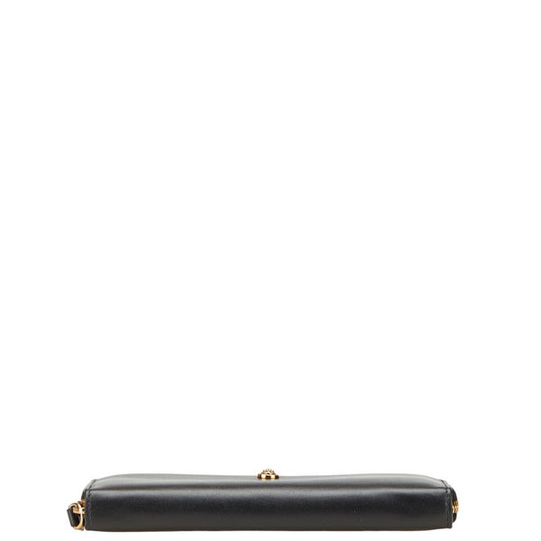ヴェルサーチェ メドゥーサ ラウンドファスナー 長財布 1006265 ブラック レザー メンズ VERSACE 【中古】