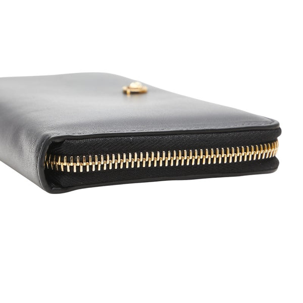 ヴェルサーチェ メドゥーサ ラウンドファスナー 長財布 1006265 ブラック レザー メンズ VERSACE 【中古】