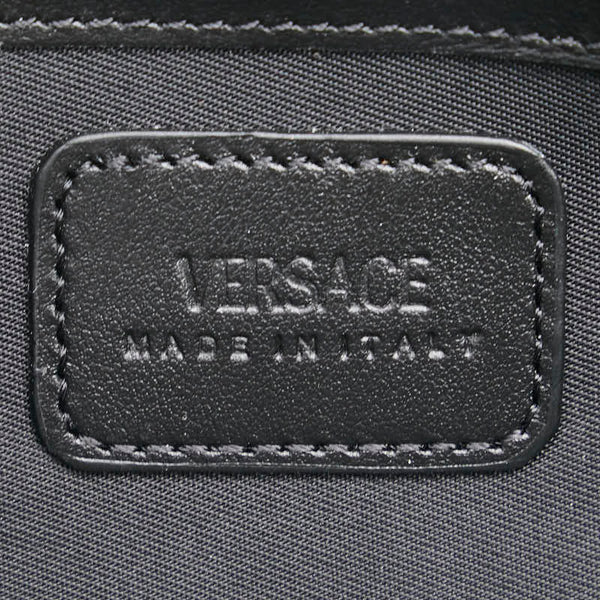 ヴェルサーチェ メドゥーサ ラウンドファスナー 長財布 1006265 ブラック レザー メンズ VERSACE 【中古】